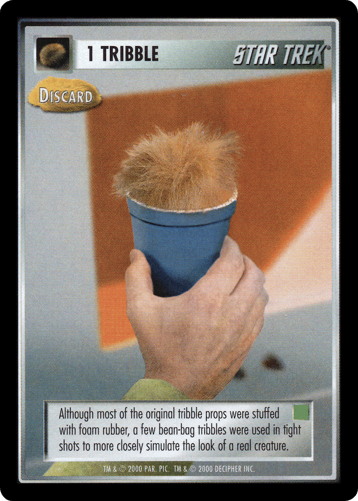 1 Tribble - Discard (Green)